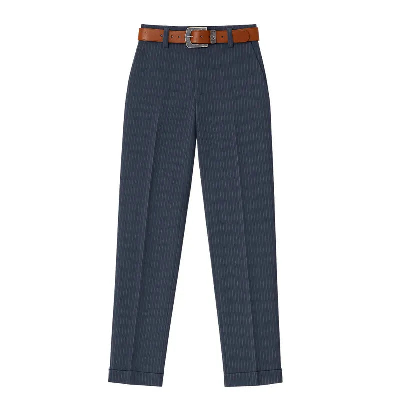Elyna™ - Pantalon galbant rayé pour femme