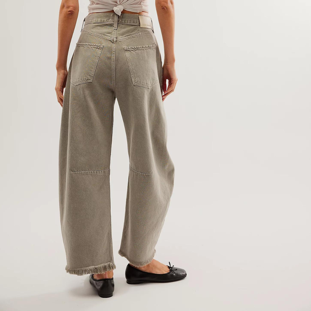 Solène™ - Jean coupe large déchiré