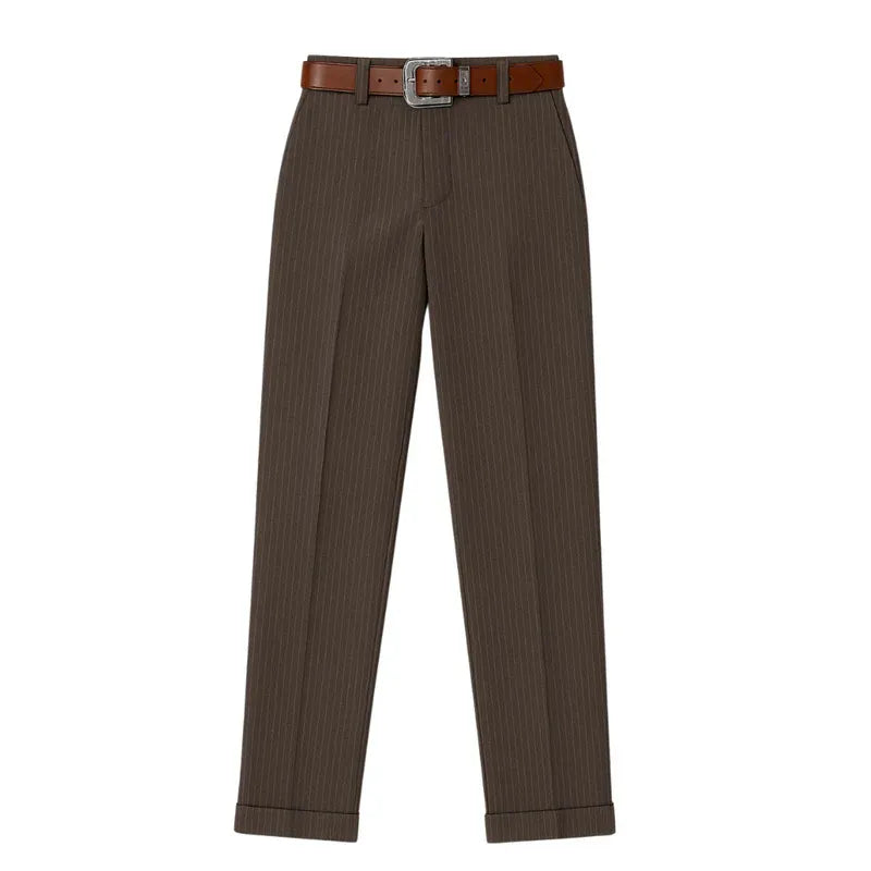 Elyna™ - Pantalon galbant rayé pour femme