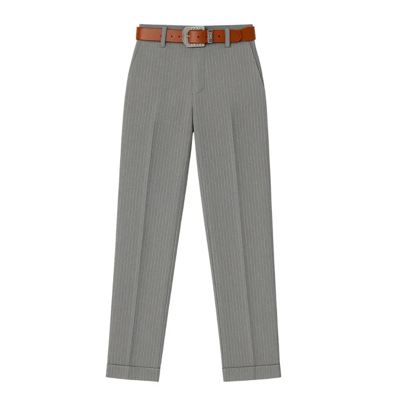 Elyna™ - Pantalon galbant rayé pour femme