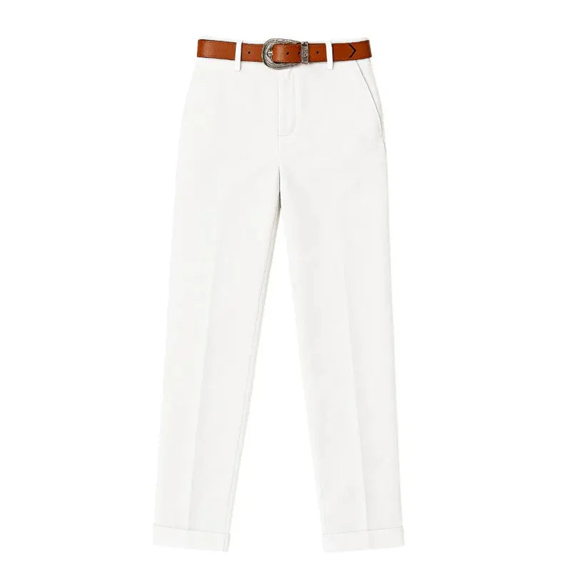 Elyna™ - Pantalon galbant rayé pour femme