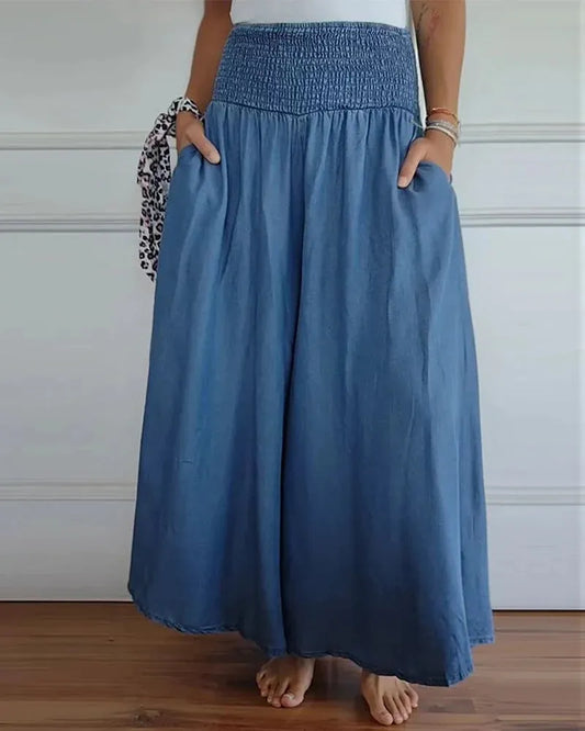 Sylvia™ - Pantalon large taille haute ultra confortable