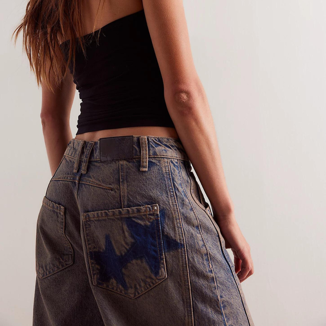 Stars™ - Jean coupe large à motifs étoiles