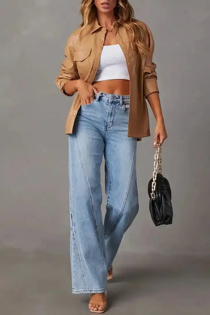 Flamingo™ - Jean coupe droite femme